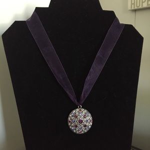 NW Purple Circle Necklace